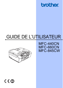 Mode d’emploi Brother MFC-440CN Imprimante multifonction