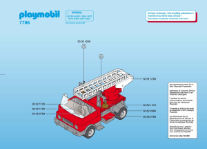 Manual Playmobil set 7786 Rescue Fire engine