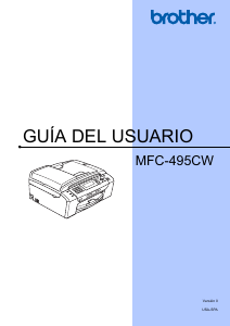 Manual de uso Brother MFC-495CW Impresora multifunción