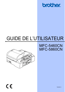 Mode d’emploi Brother MFC-5460CN Imprimante multifonction