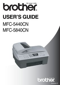 Manual Brother MFC-5840CN Multifunctional Printer