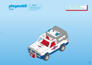 Manual de uso Playmobil set 7949 Rescue Pick-up de rescate