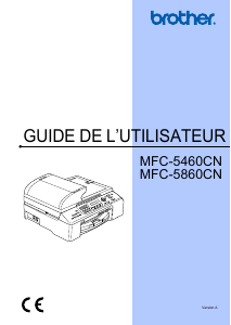 Mode d’emploi Brother MFC-5860CN Imprimante multifonction