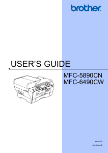 Handleiding Brother MFC-5890CN Multifunctional printer