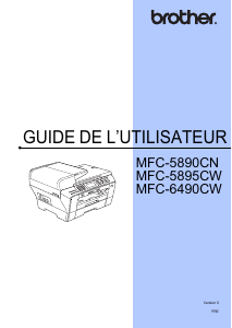 Mode d’emploi Brother MFC-5890CN Imprimante multifonction