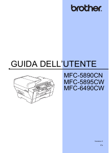 Manuale Brother MFC-5895CW Stampante multifunzione