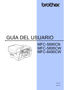 Manual de uso Brother MFC-5895CW Impresora multifunción