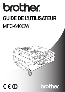 Mode d’emploi Brother MFC-640CW Imprimante multifonction