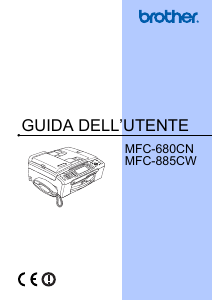 Manuale Brother MFC-680CN Stampante multifunzione