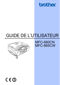 Mode d’emploi Brother MFC-680CN Imprimante multifonction