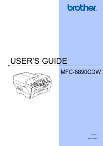 Handleiding Brother MFC-6890CDW Multifunctional printer