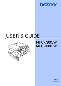 Manual Brother MFC-790CW Multifunctional Printer