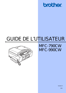 Mode d’emploi Brother MFC-790CW Imprimante multifonction