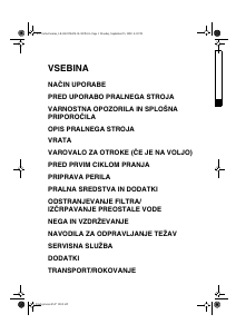 Priročnik Ignis LOE 1050/1 Pralni stroj