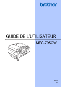 Mode d’emploi Brother MFC-795CW Imprimante multifonction