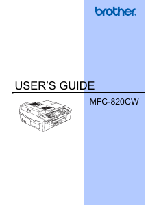 Handleiding Brother MFC-820CW Multifunctional printer