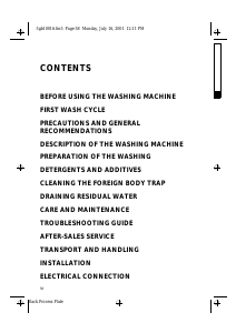 Manual Ignis AWV 818 Washing Machine