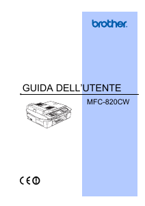 Manuale Brother MFC-820CW Stampante multifunzione