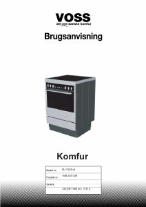 Brugsanvisning Voss ELI9200AL Komfur