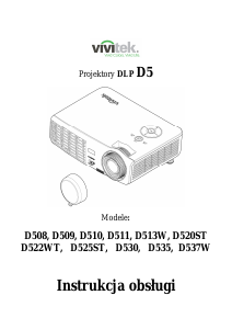 Instrukcja Vivitek D508 Projektor
