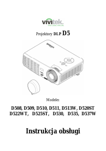 Instrukcja Vivitek D510 Projektor