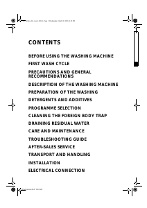 Manual Ignis AWV 606 Washing Machine