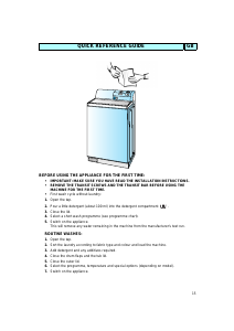 Handleiding Ignis AWV 539 Wasmachine