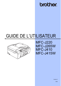 Mode d’emploi Brother MFC-J265W Imprimante multifonction