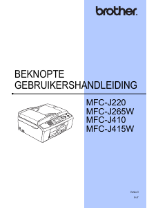 Handleiding Brother MFC-J415W Multifunctional printer