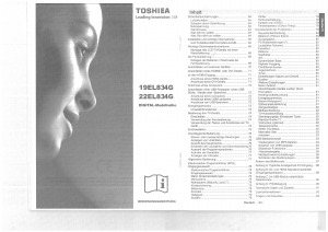 Bedienungsanleitung Toshiba 19EL834G LCD fernseher
