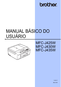 Manual Brother MFC-J430W Impressora multifunções