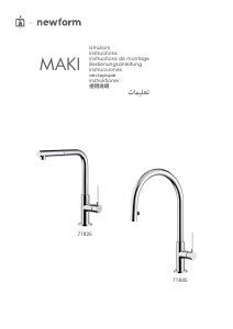 Manual de uso Newform 71845 Maki Grifería
