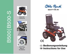 Handleiding Ottobock B500-S Elektrische rolstoel