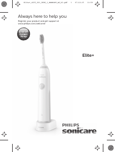 사용 설명서 필립스 HX3285 Sonicare Elite+ 전기 칫솔