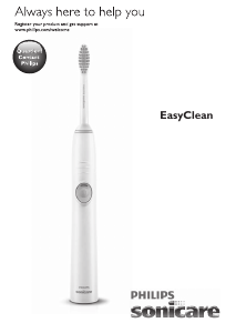 사용 설명서 필립스 HX6531 Sonicare EasyClean 전기 칫솔