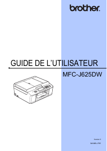 Mode d’emploi Brother MFC-J625DW Imprimante multifonction