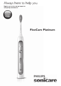 Manual Philips HX9142 Sonicare FlexCare Platinum Escova de dentes elétrica