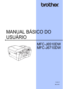Manual Brother MFC-J6510DW Impressora multifunções