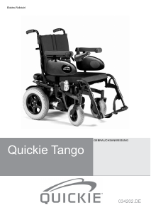 Bedienungsanleitung Quickie Tango Elektrorollstuhl