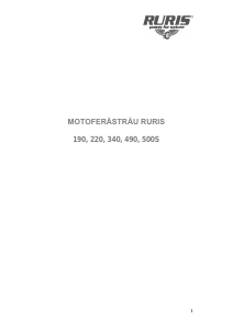 Manual Ruris 190 Ferăstrăul cu lanţ