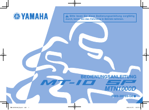 Bedienungsanleitung Yamaha MT10 SP (2017) Motorrad