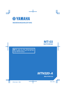 Bedienungsanleitung Yamaha MT-03 (2018) Motorrad
