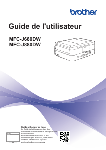 Mode d’emploi Brother MFC-J880DW Imprimante multifonction