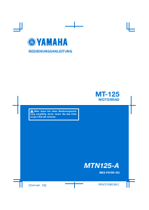 Bedienungsanleitung Yamaha MT125 (2020) Motorrad