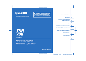 Bedienungsanleitung Yamaha XSR700 XTribute (2021) Motorrad