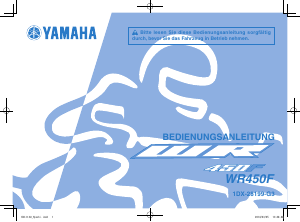 Bedienungsanleitung Yamaha WR450F (2015) Motorrad