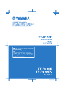 Bedienungsanleitung Yamaha TT-R110E (2019) Motorrad