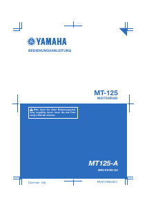 Bedienungsanleitung Yamaha MT125 (2017) Motorrad