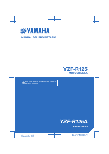 Manual de uso Yamaha YZF-R125 (2018) Motocicleta