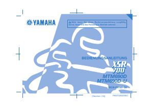 Bedienungsanleitung Yamaha XSR700 (2019) Motorrad